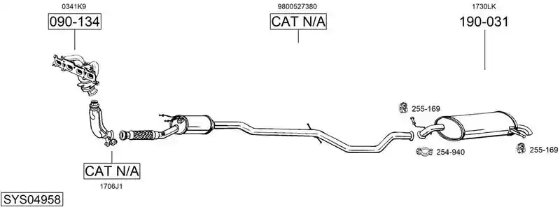 BOSAL SYS04958