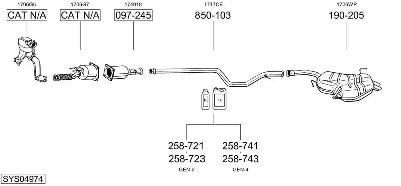BOSAL SYS04974