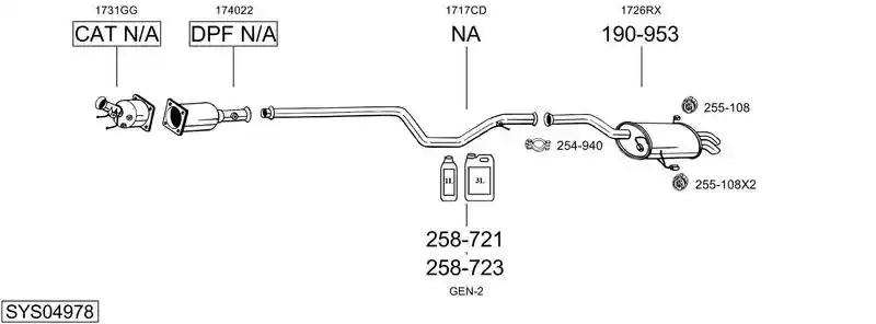 BOSAL SYS04978