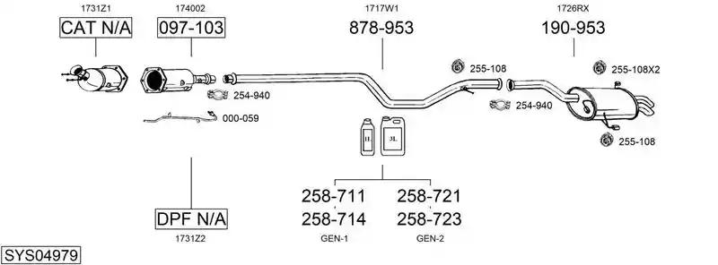 BOSAL SYS04979