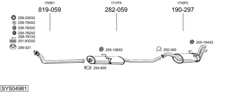 BOSAL SYS04981