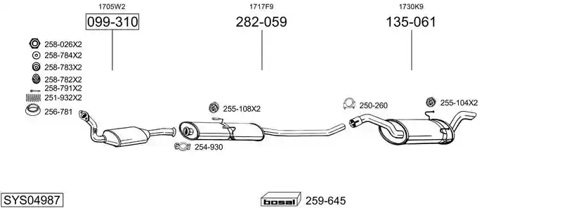BOSAL SYS04987