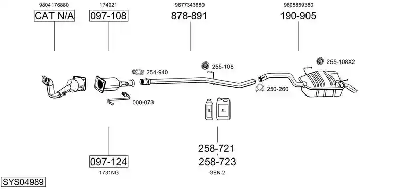 BOSAL SYS04989