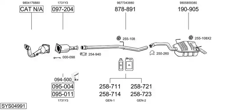 BOSAL SYS04991
