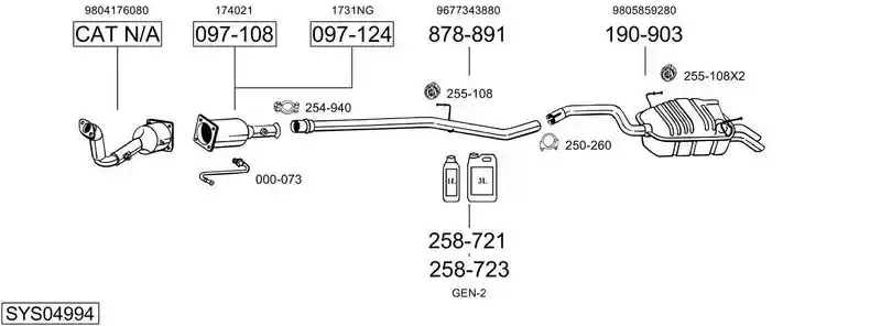 BOSAL SYS04994