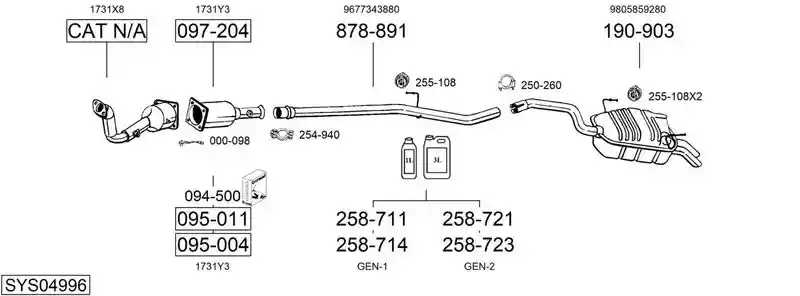 BOSAL SYS04996