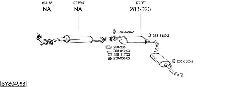 BOSAL SYS04998