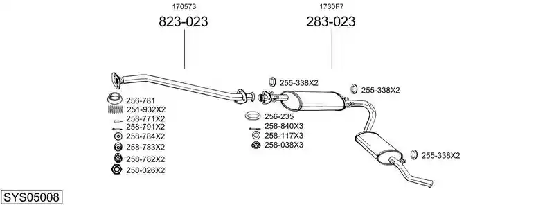 BOSAL SYS05008
