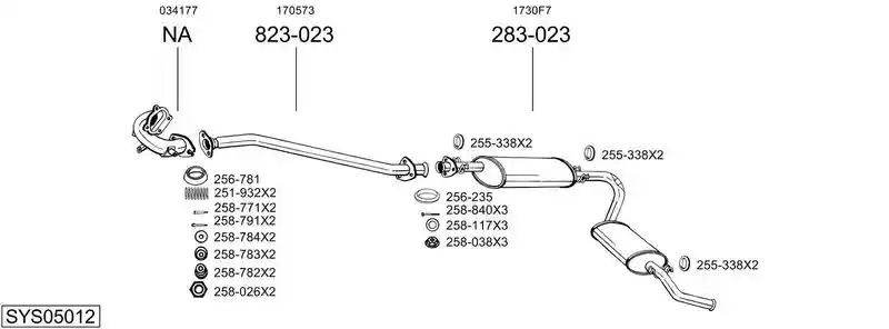 BOSAL SYS05012