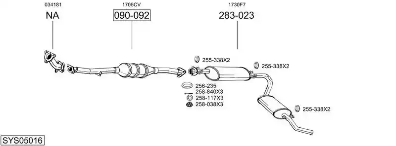 BOSAL SYS05016