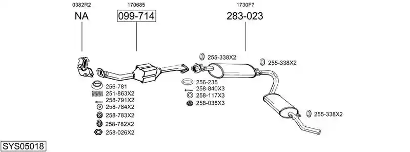 BOSAL SYS05018