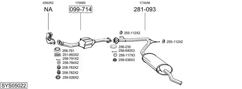 BOSAL SYS05022