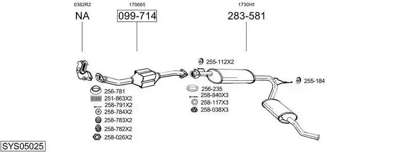 BOSAL SYS05025