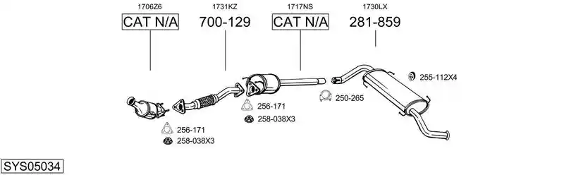 BOSAL SYS05034