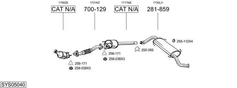 BOSAL SYS05040