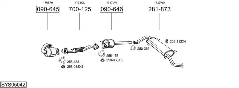 BOSAL SYS05042