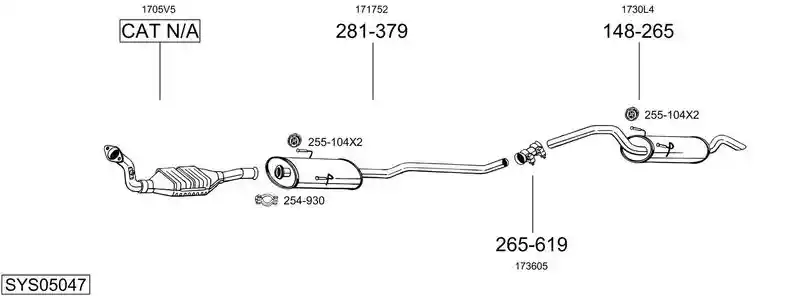 BOSAL SYS05047
