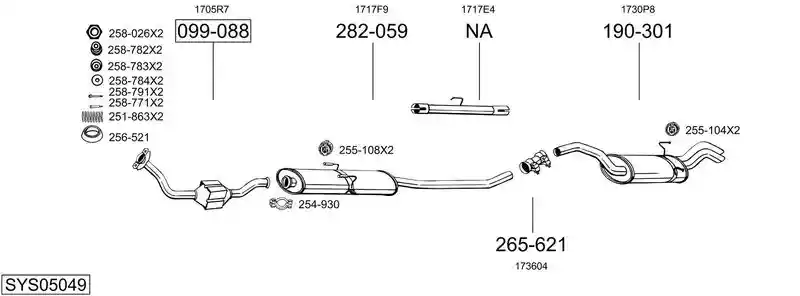 BOSAL SYS05049
