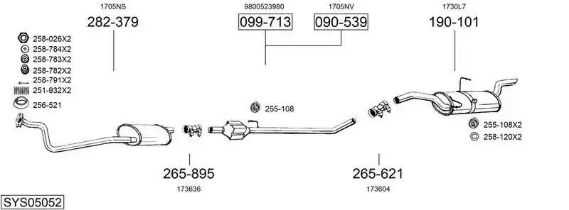 BOSAL SYS05052
