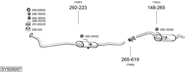 BOSAL SYS05057