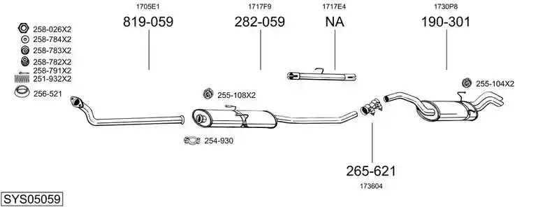 BOSAL SYS05059