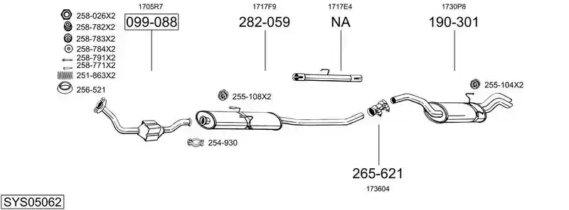 BOSAL SYS05062