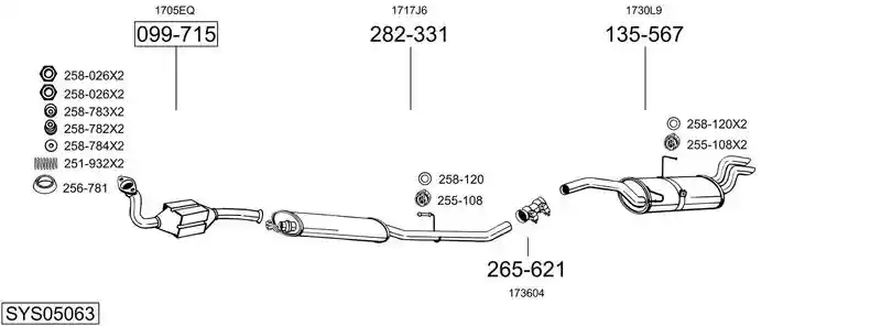 BOSAL SYS05063