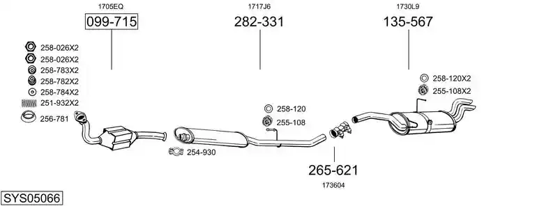 BOSAL SYS05066