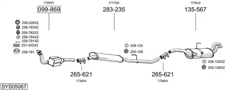 BOSAL SYS05067