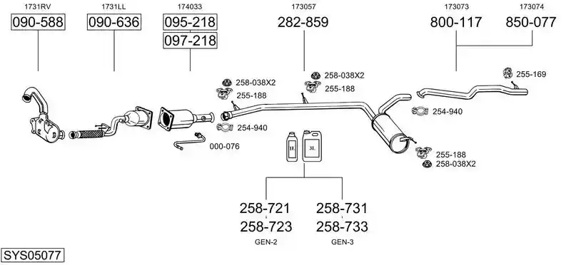 BOSAL SYS05077