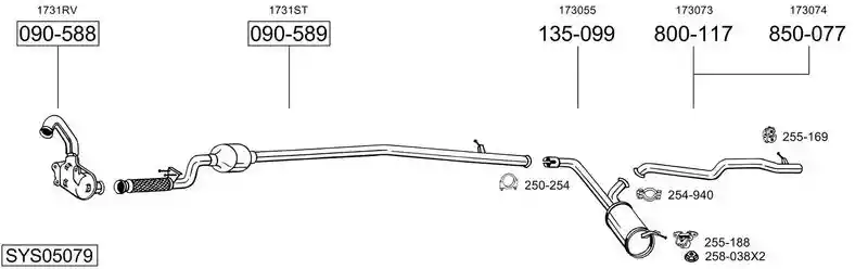 BOSAL SYS05079
