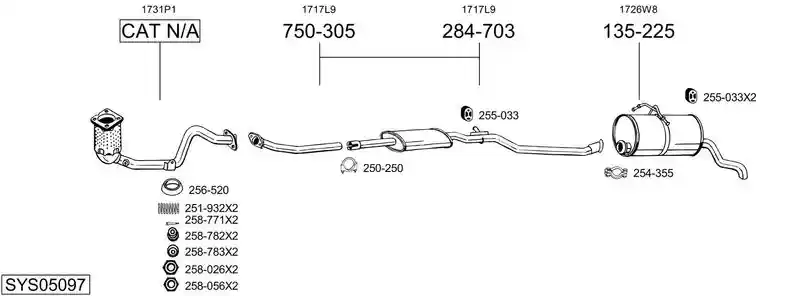BOSAL SYS05097