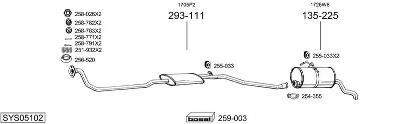 BOSAL SYS05102