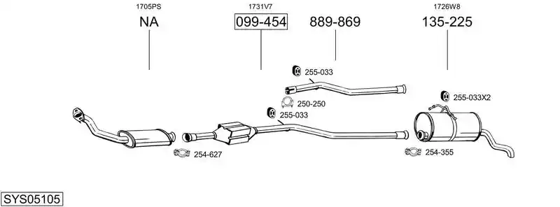 BOSAL SYS05105
