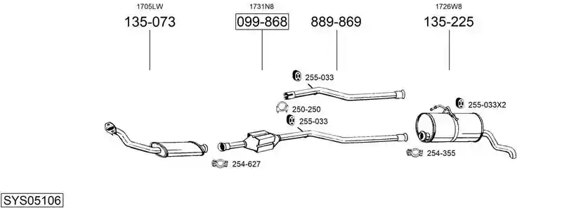 BOSAL SYS05106