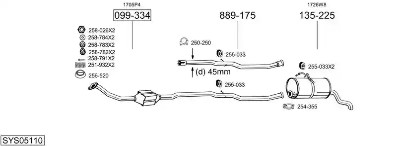 BOSAL SYS05110