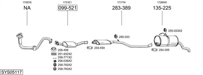 BOSAL SYS05117