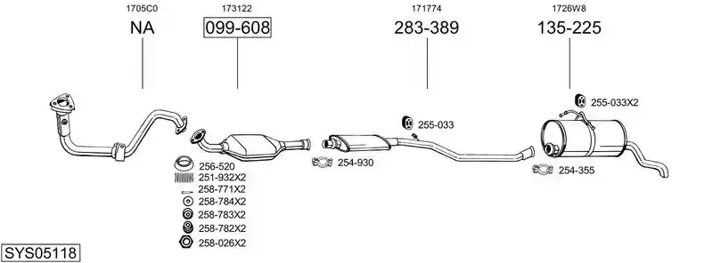 BOSAL SYS05118