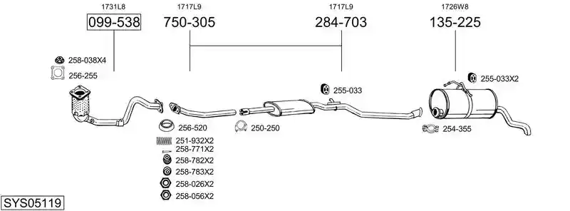 BOSAL SYS05119