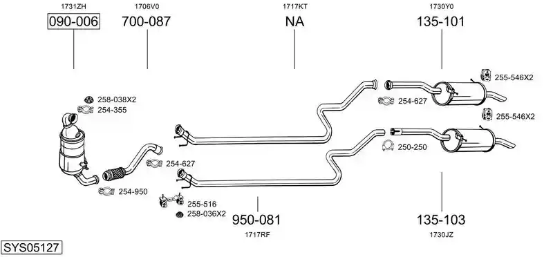 BOSAL SYS05127
