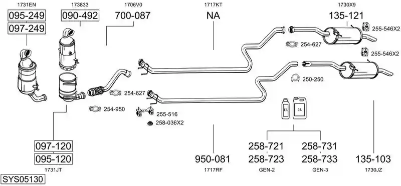 BOSAL SYS05130