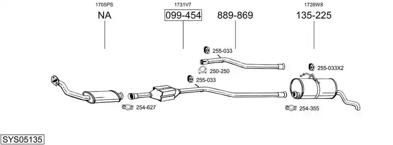 BOSAL SYS05135