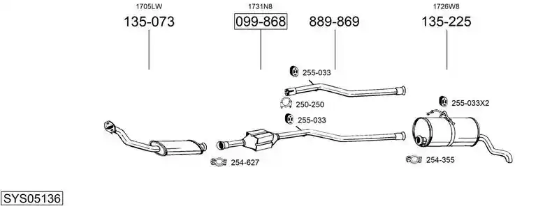 BOSAL SYS05136
