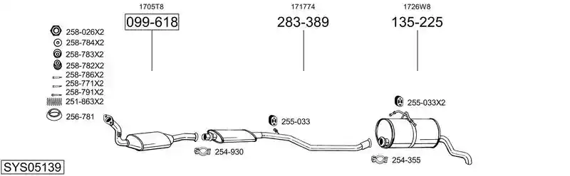 BOSAL SYS05139