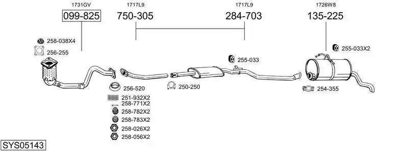 BOSAL SYS05143