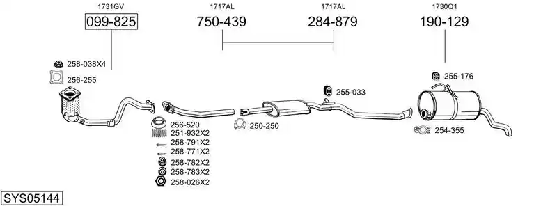 BOSAL SYS05144