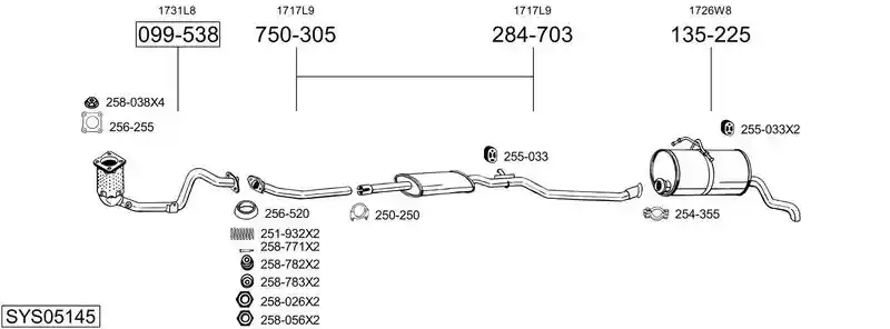 BOSAL SYS05145