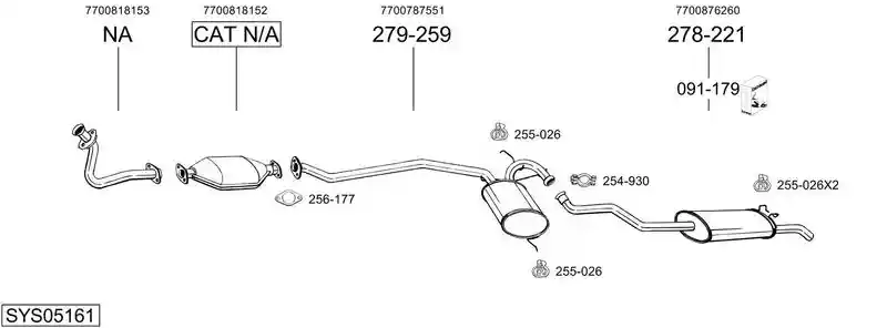 BOSAL SYS05161