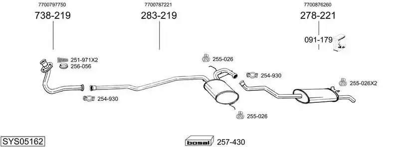 BOSAL SYS05162