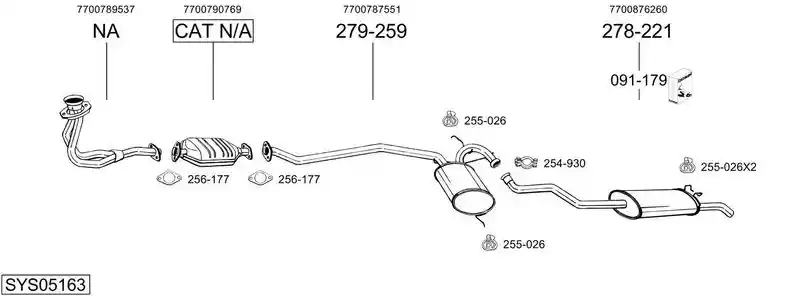 BOSAL SYS05163